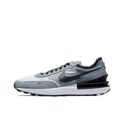 Nike Waffle One 'GREY Black' Низкий Топ Casual Мужской Серый Черный