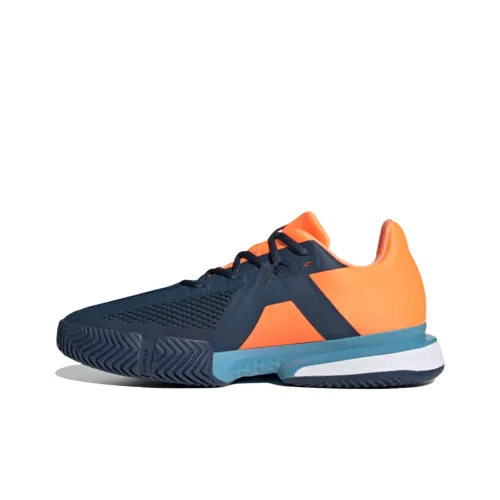 Adidas Solematch Bounce Slip-Resistant и Breathable Low-Top Беговые кроссовки Мужские Синий Оранжевый