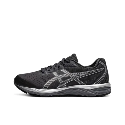 Asics Износостойкие Низкие Беговые Кроссовки Мужские Черные Серые