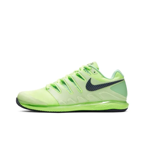 Nike Air Zoom Vapor X Court Shock Absorbers Slip-Resistant Low Top Tennis Shoes Men's Green Black Найк Эйр Зум Вапор X Корт Шок Абсорбер Слип-Резистент Низкий Топ Теннисные Кроссовки Мужские Зеленый Черный
