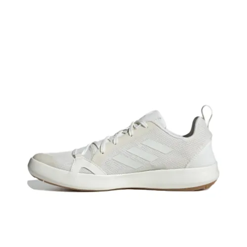 adidas Terrex BOAT Slip-Resistant Low Top Streetwear Men's White adidas Terrex BOAT Slip-Resistant Низкий Топ Уличная Обувь Мужская Белый