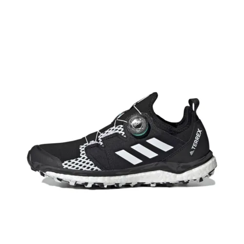 adidas Terrex Agravic BOA Low Топ Беговые кроссовки Женские Черный белый