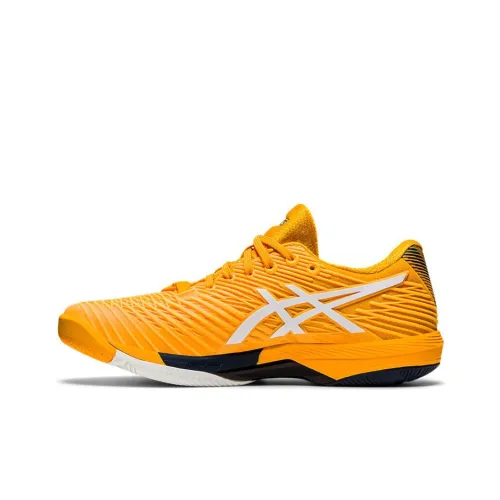 Asics Solution Speed FF 2 Low Топ Тренировочные Беговые Кроссовки Мужские Желто-Белые