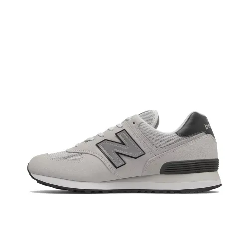 New Balance NB 574 Low Топ Повседневные Беговые Кроссовки Унисекс Белый Серый