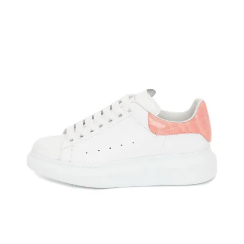 Alexander McQueen Oversized Sneaker Low Топ Стильные Скейтбординги Женские Белые Розовые
