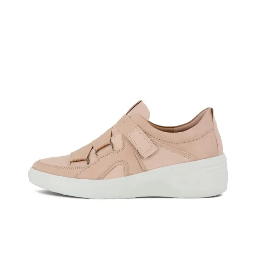 Ecco Soft 7 Wedge Стильные Скейтбординги Женские Светло-розовый