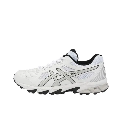 ASICS Гель Trigger 12 Амортизация Дышащий Устойчивый к истиранию Низкий Топ Беговые кроссовки Мужские Белый Серебряный