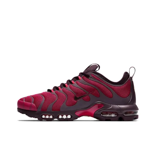 Nike Air Max Plus Low Топ Беговые кроссовки Мужские Бургунди Air Cushion