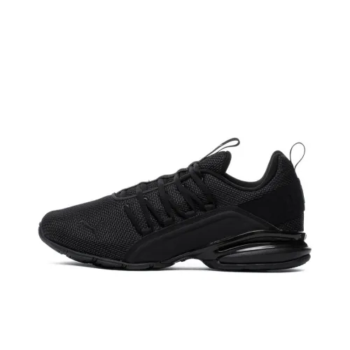 PUMA Axelion Slip-Resistant Abrasion-Resistant Breathable Low-Top Running Shoes Men's Black PUMA Axelion Противоскользящие Устойчивые к износу Дышащие Низкие Кроссовки для Бега Мужские Черные