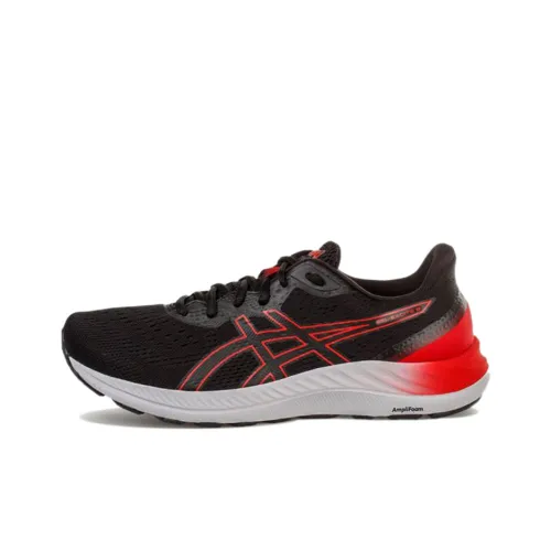 Asics Гель Excite 8 Дышащие Низкие Кроссовки для Бега Мужские Черные Красные