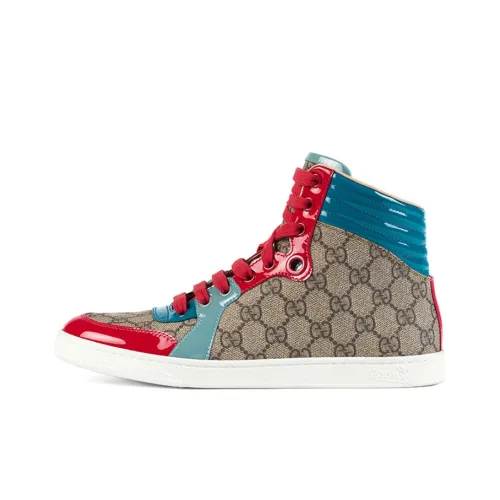 GUCCI Высокие Кроссовки для скейтбординга Женские Светло-синие