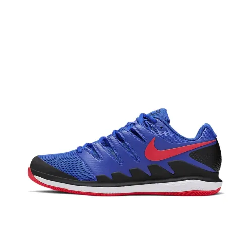 Nike Air Zoom Vapor X Anti-slip Lightweight Low-top Tennis Shoes Unisex Black Blue Red Найк Эйр Зум Вапор X Анти-скользящий Легкий Низкий Топ Теннисные Кроссовки Унисекс Черный Синий Красный