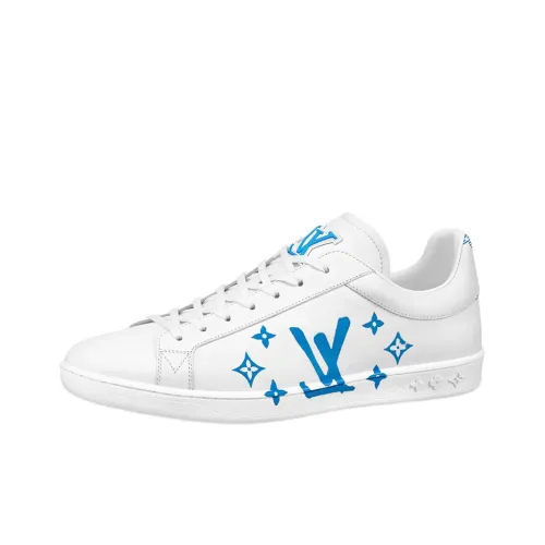 LOUIS VUITTON Luxembourg Samothrace Low Топ Стильные Скейтбординги Мужской Белый