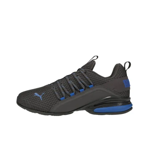 PUMA Axelion Slip-Resistant Lightweight Cushioning Low-Top Running Shoes Men's Black PUMA Axelion Противоскользящие Легкие Амортизирующие Низкие Кроссовки для Бега Мужские Черные