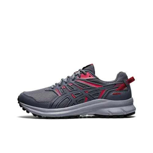 Asics Trail Scout 2 Low Топ Беговые кроссовки Мужские Серый Розовый