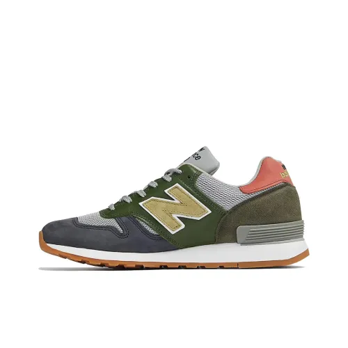 New Balance NB 670 Low Топ Марафон Беговые кроссовки Унисекс Зеленый синий Сделано в Великобритании