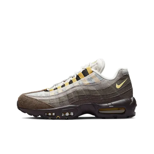 Nike Air Max 95 Low Топ Air Cushion Повседневные Беговые Кроссовки Унисекс Коричневый