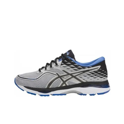 Asics Gel CUMULUS 19 Low Топ Беговые кроссовки Мужской Серый Черный Синий Многоцветный