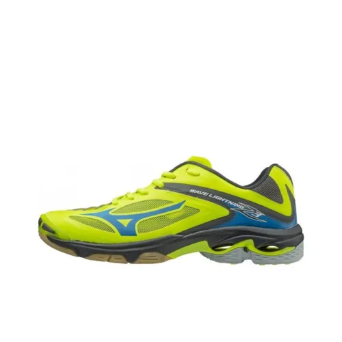 Mizuno Wave Lightning Z3 Устойчивый к истиранию Противоскользящий Амортизаторы Низкий Топ Беговые кроссовки Унисекс Синий Зеленый