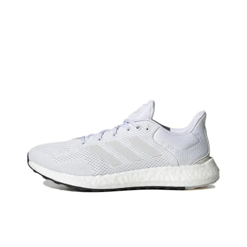 Adidas Pure Boost 21 Low Топ Беговые кроссовки Унисекс Белый