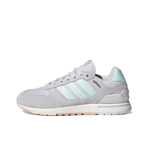 ADIDAS NEO RUN 80S Юбка Устойчивая к истиранию Низкий Топ Беговые кроссовки Женские Серый Синий