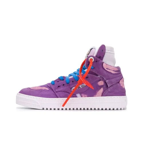 OFF Белый OFF COURT Высокие Кроссовки для скейтбординга Мужские Фиолетовые