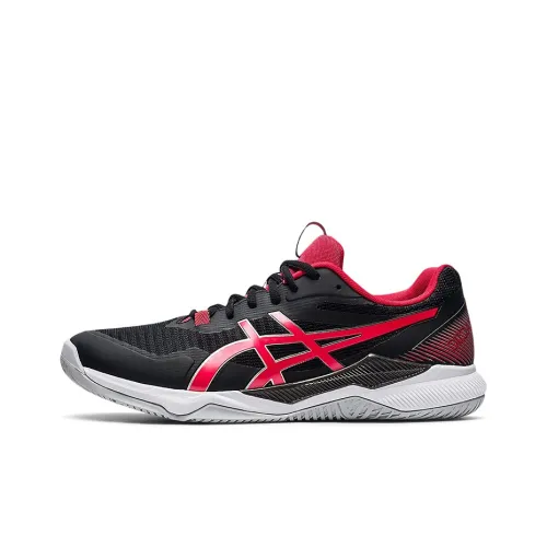 Asics Гель Tactic Low Топ Беговые кроссовки Мужские Черные Красные