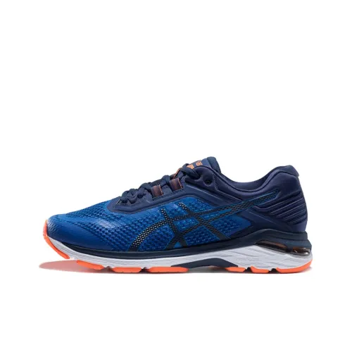 Asics GT 2000 6 Low Топ Беговые кроссовки Мужской Синий 2E Ширина