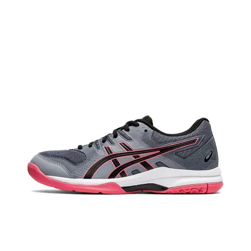 Asics Gel Rocket 9 Low Топ Беговые кроссовки Женские Серый Розовый