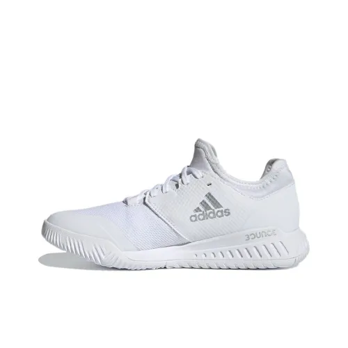 Adidas Court Team Bounce Дышащий Низкий Топ Марафон Беговые кроссовки Женские Белый Черный