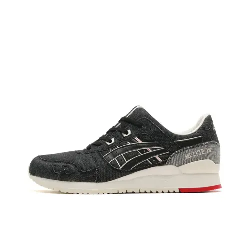 Asics Gel Lyte 3 Устойчивый к истиранию низкий топ беговые кроссовки унисекс джинсово-черный