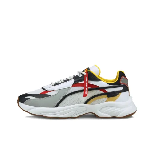 PUMA RS Connect Motorsport Low Топ Повседневная обувь Мужская Белый Красный Желтый