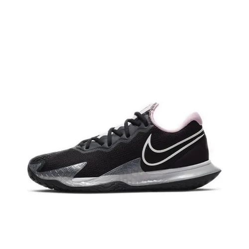 Nike Air Zoom Vapor Cage 4 Hc Shock Absorbers Slip-resistant Abrasion-resistant Low Top Tennis Shoes Women's Black Pink