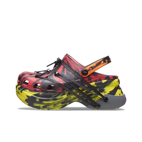 Рубин Розовый x Crocs Classic Clog Sabo Унисекс Красный Черный Желтый