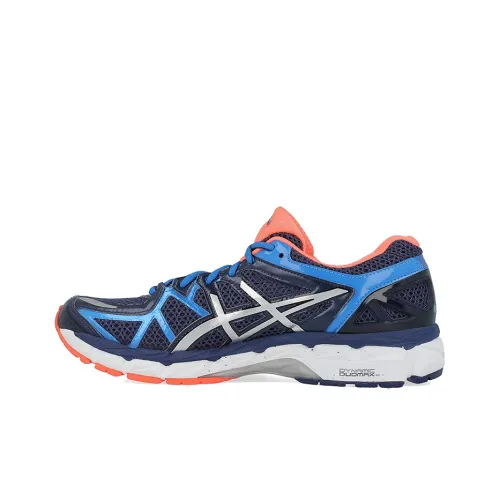 Asics Gel Kayano 21 Low Топ Беговые кроссовки Мужские Синие Оранжевые
