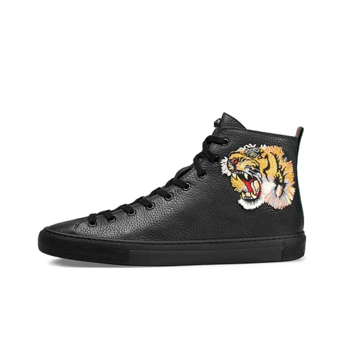 GUCCI Высокие Топы Стильные Скейтбординг Мужские Черные