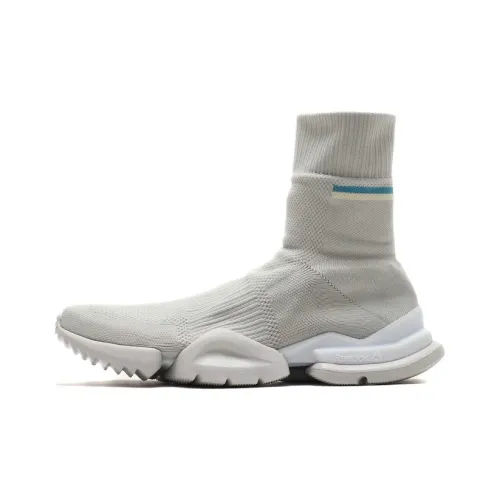 Reebok совместный бренд Sock RUN. Высокие кеды для бега унисекс серый цвет