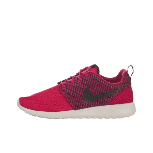 nike Roshe Run Шок Absorbers Противоскользящий Устойчивый к Износу Легкий Низкий Топ Повседневные Беговые кроссовки Мужские Фуксия