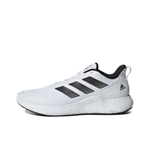 Adidas Day Shock Absorbers Slip-Resistant Abrasion-Resistant Low Top Casual Running Shoes Unisex White Black Adidas Day Shock Absorbers Slip-Resistant Abrasion-Resistant Низкий Топ Повседневные Беговые Кроссовки Унисекс Белый Черный