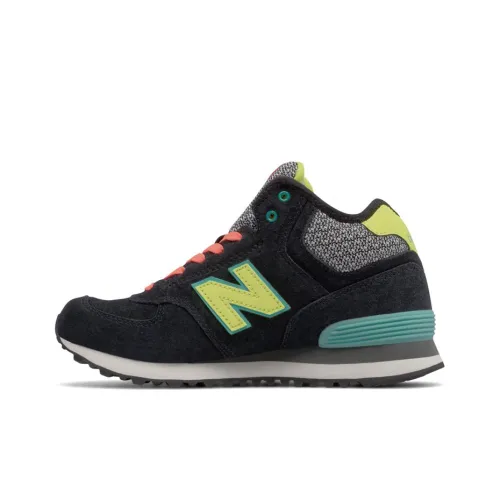 New Balance NB 574 MID Топ Повседневные Беговые Кроссовки Женские Черные
