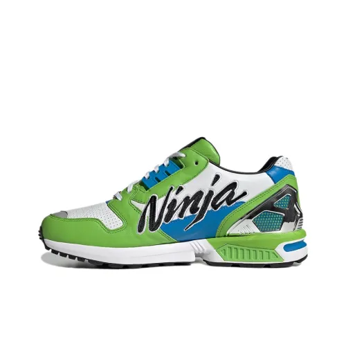 Kawasaki Ninja x Adidas Originals ZX 8000 Low Top Повседневная обувь Мужская Белый Синий Зеленый