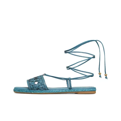 TORY BURCH Espadrilles One Strap Sandals Women's Blue