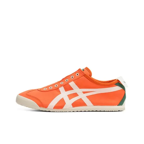 Onitsuka Tiger MEXICO 66 Устойчивый к истиранию Низкий Топ Повседневная Беговая Обувь Унисекс Оранжевый