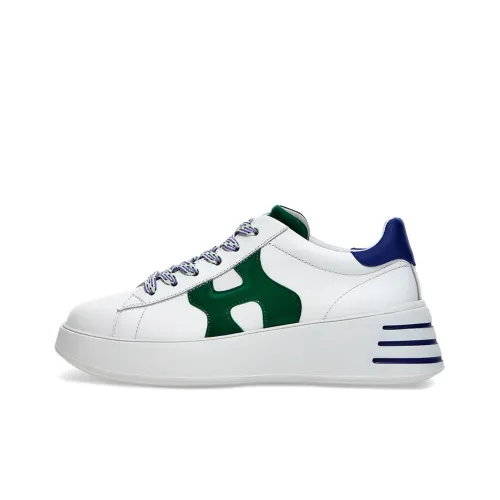 HOGAN Rebel Low Топ Спортивная повседневная обувь Женская Белый Зеленый