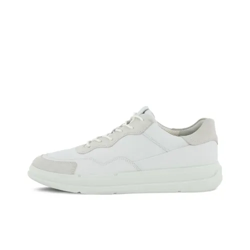 Ecco Soft X Low Top Casual Men's White Эко Мягкий X Низкий Топ Повседневный Мужской Белый