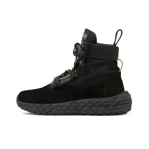 Giuseppe Zanotti GZ Urchin Амортизация Устойчивость к износу Легкий Термический Высокий Топ Повседневная обувь Женская Черная