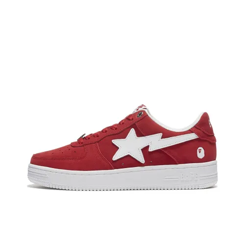 A BATHING APE STA Низкий Топ Стильный Скейтбординг Мужской Красный