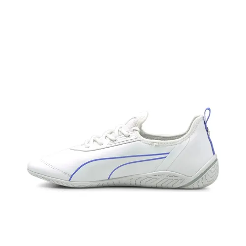 PUMA Mercedes F1 Ridge Кошка Slip-resistant Низкие Кроссовки для Бега Женские Белые Синие