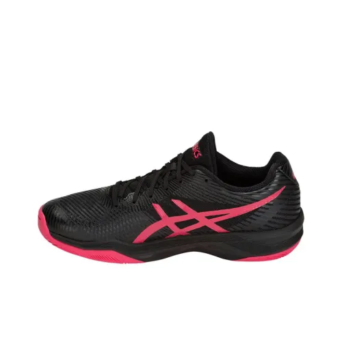 Asics Volley Elite FF Low Топ Беговые кроссовки Женские Черный Красный