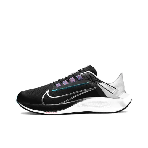 Nike Pegasus 38 Slip-resistant Abrasion-resistant Low-top Беговые кроссовки Мужские Черно-белые